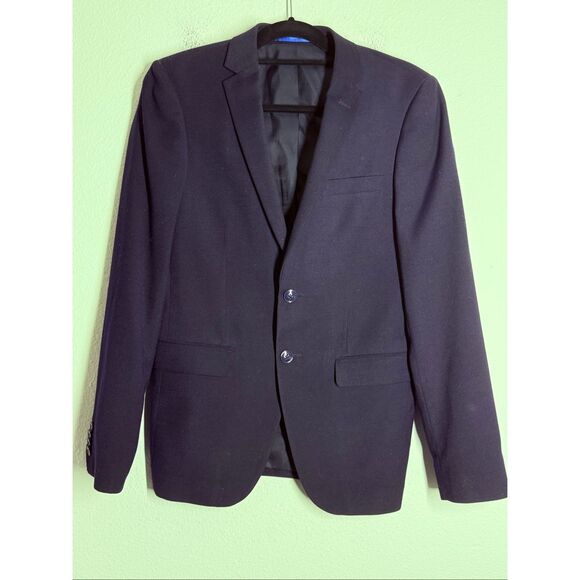 Avant Premier Men’s Wool Blend 2 Buttons Blazer Navy Blue Sz 44 EU/ 34 US* Notes - Picture 1 of 11